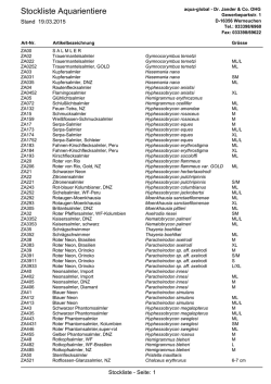Stockliste