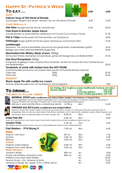 Irische Woche | Irlandais semaine | Irish week