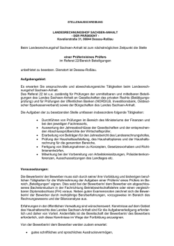 zur Stellenausschreibung - Sachsen