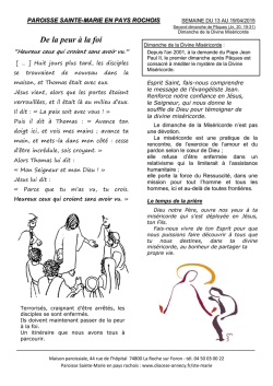 Feuille paroissiale 16
