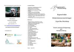 Heinz Scharun Flyer Neu 2015 Waldforum 3 - bogenevents