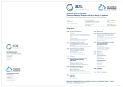 Programm und Anmeldung - Hauptverband der Deutschen
