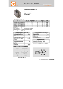 Druckschalter MDR 43