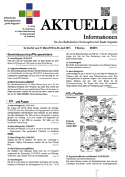 Informationen - Katholischer Seelsorgebereich Sankt Augustin