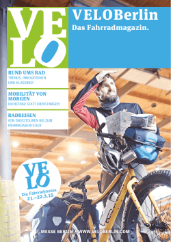Die VeloBerlin 2015 auf der Messe Berlin
