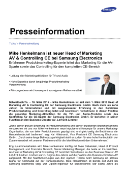 Mike Henkelmann ist neuer Head of Marketing AV