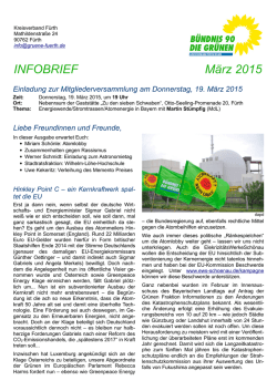INFOBRIEF M&auml;rz 2015