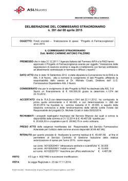 Deliberazione n. 391 del 8 aprile 2015 [file]