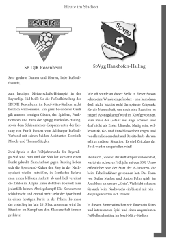 Hankhofen-Hailing 1 - Sportbund DJK Rosenheim