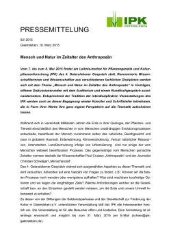 Pressemitteilung.