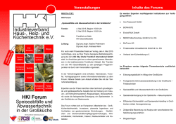 Industrieverband Haus-, Heiz- und K&uuml;chentechnik e.V. HKI Forum