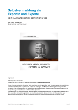 eBook - Experten im Interview