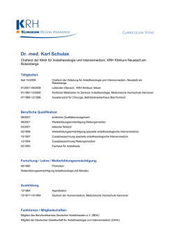 Dr. med. Karl Schulze