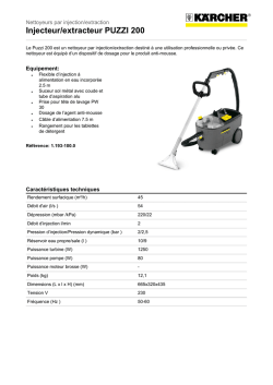 Voir la fiche technique Karcher Puzzi 200