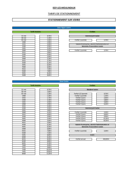 Tarifs de stationnement sur voirie - Issy-les
