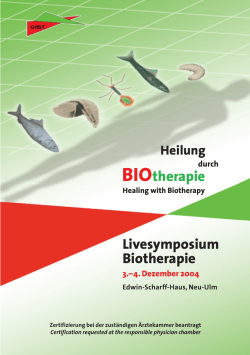 BIOtherapie Livesymposium Biotherapie