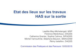 Document de sortie d`hospitalisation