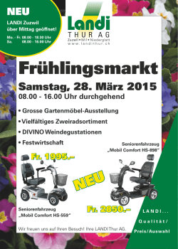Frühlingsmarkt - Landi Thur AG