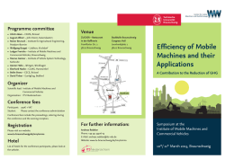 Efficiency of Mobile Machines and their Applications