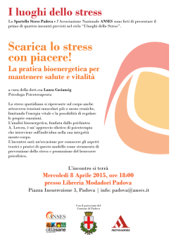 I luoghi dello stress