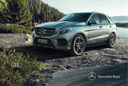 Scarica il catalogo del nuovo GLE SUV  - Mercedes