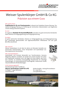 Weisser Spulenkörper GmbH & Co KG