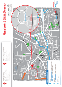 Plan d`accès à DIANA (Rennes)