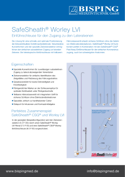 SafeSheath LVI Produktblatt