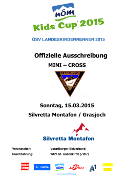 Offizielle Ausschreibung - Vorarlberger Skiverband