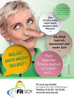 Flyer - Fit and Joy