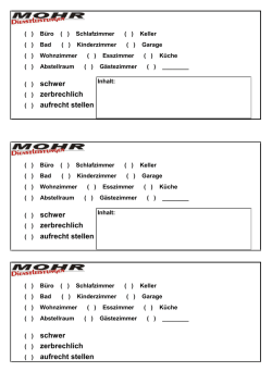 Vorlage zum Umzugskartons beschriften