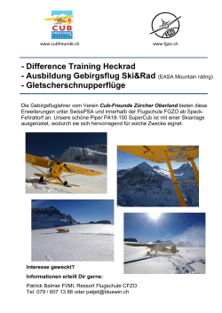 - Difference Training Heckrad - Ausbildung Gebirgsflug Ski&Rad