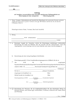 HS 001c Antrag auf Annahme von Geldhinterlegungen &sect; 10 GBBerG