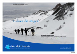 Cahier des stages
