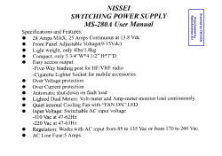 NISSEI - MS-280A User manual