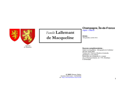 Lallemant - Racines & Histoire
