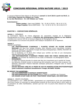 Règlement (pdf)