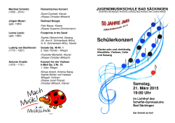 Schülerkonzert - jugendmusikschule