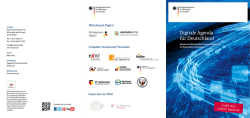 Digitale Agenda f&uuml;r Deutschland