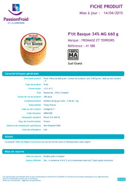 FICHE PRODUIT - PassionFroid