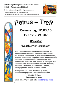 Petrus-Treff - Selk Cottbus, Döbbrick und Senftenberg