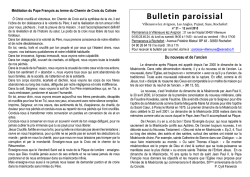 Feuille Paroissiale