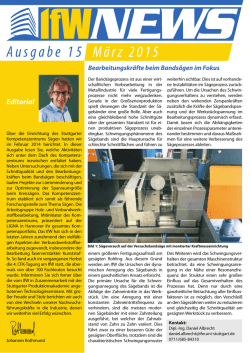 IfW News, Ausgabe 015 (M&auml;rz 2015)