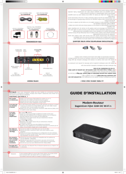 GUIDE D`INSTALLATION