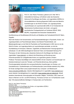 Profil und Kontaktdaten von Prof. Dr. Rainer - DGKJP