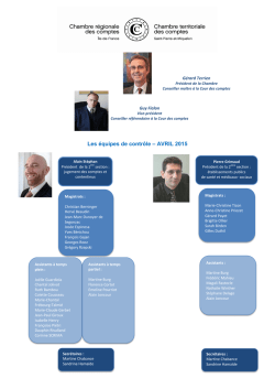CRC Ile-de-France - Organigramme - &eacute;quipes