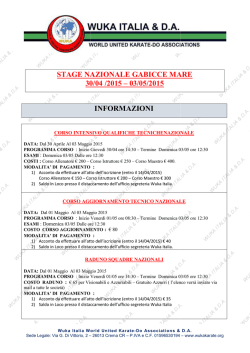 INFORMAZIONI GENERALI