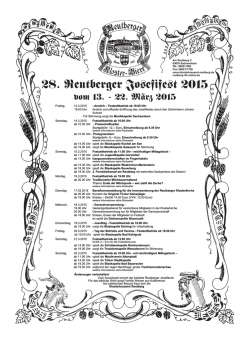 das programm als pdf - Klosterbrauerei Reutberg