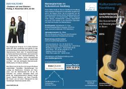 Hardtberger Gitarrenkonzerte 2015