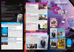 TARIFS - Cinéma ELLIPSE Cinéma